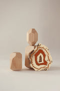 GEODES BRODEES BRIQUE - BROCHE XL - BROOCH XL