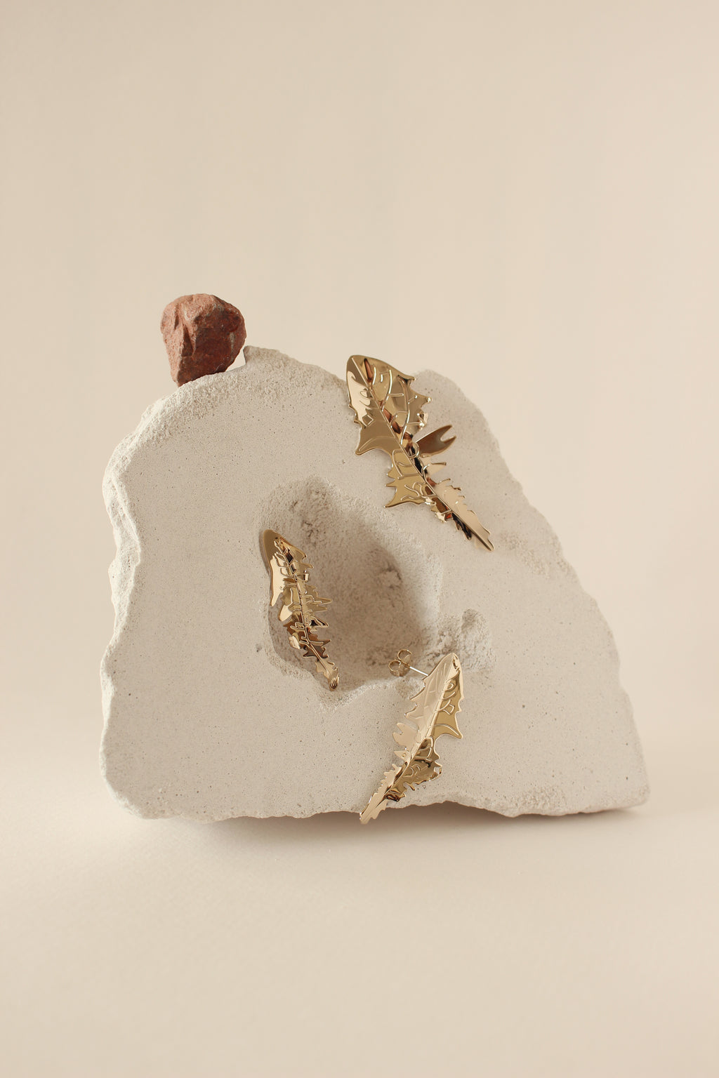 PISSENLITS - FEUILLES - BO - EARRINGS