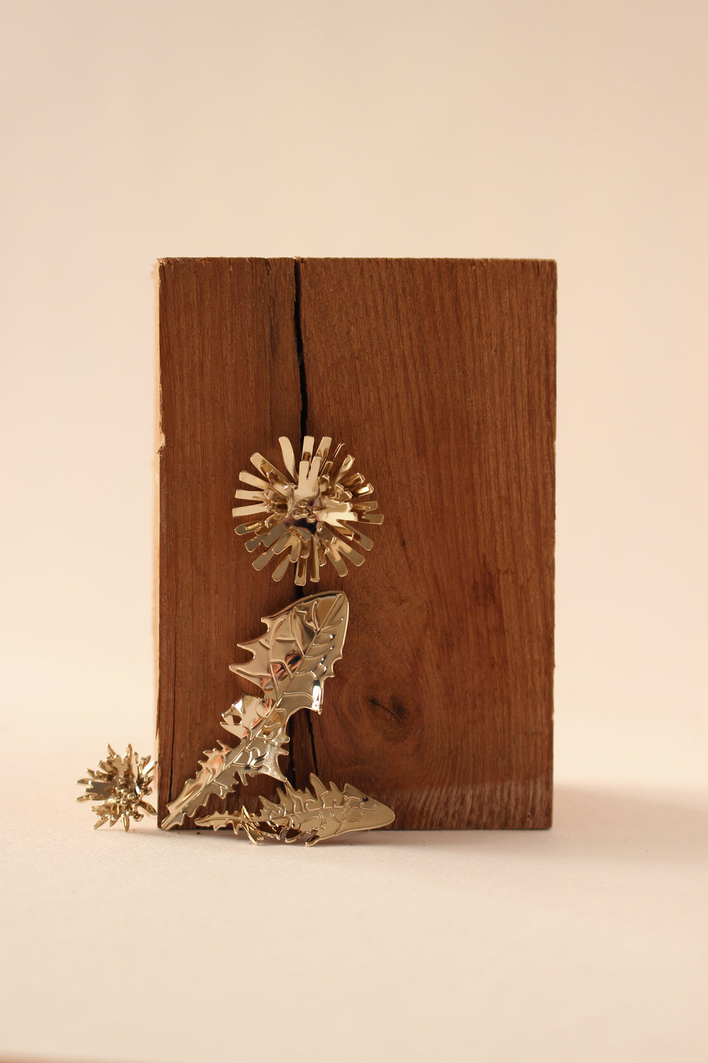 PISSENLITS - FEUILLES - BO - EARRINGS