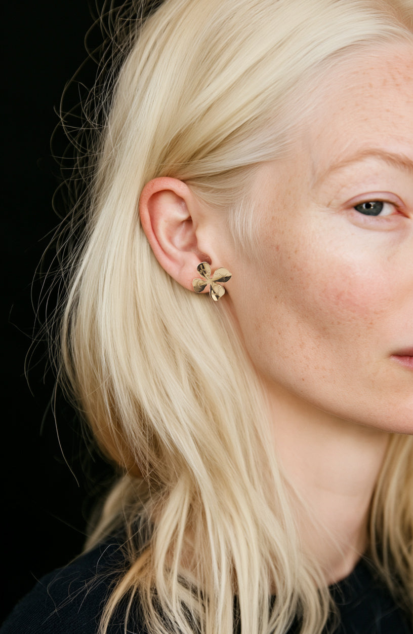 TREFLE 4 FEUILLES - BO - EARRINGS