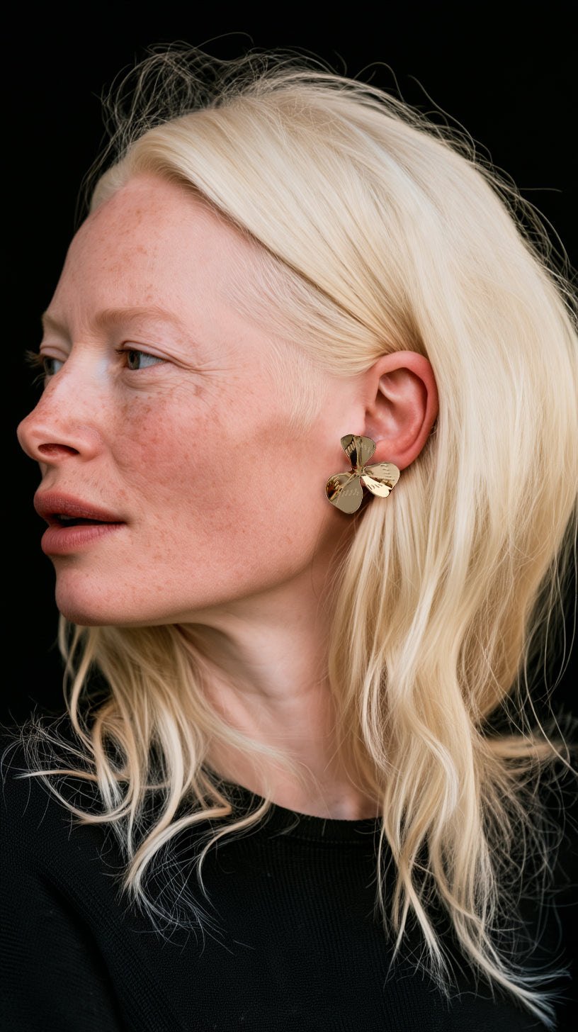 TREFLE 3 FEUILLES - BO - EARRINGS