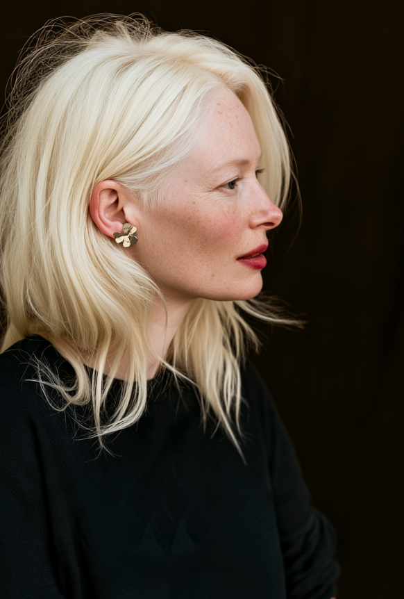 TREFLE 3 FEUILLES - BO - EARRINGS