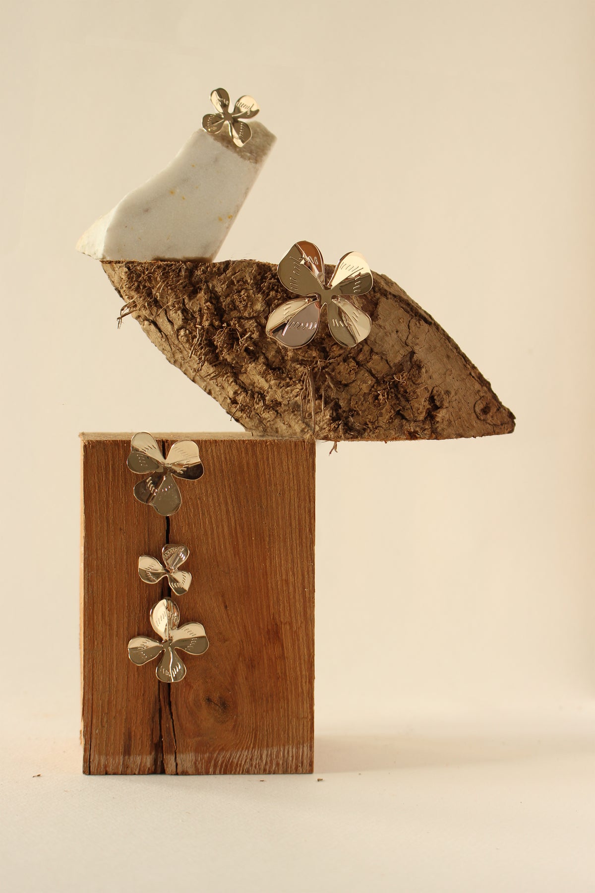 TREFLE 4 FEUILLES - BO - EARRINGS